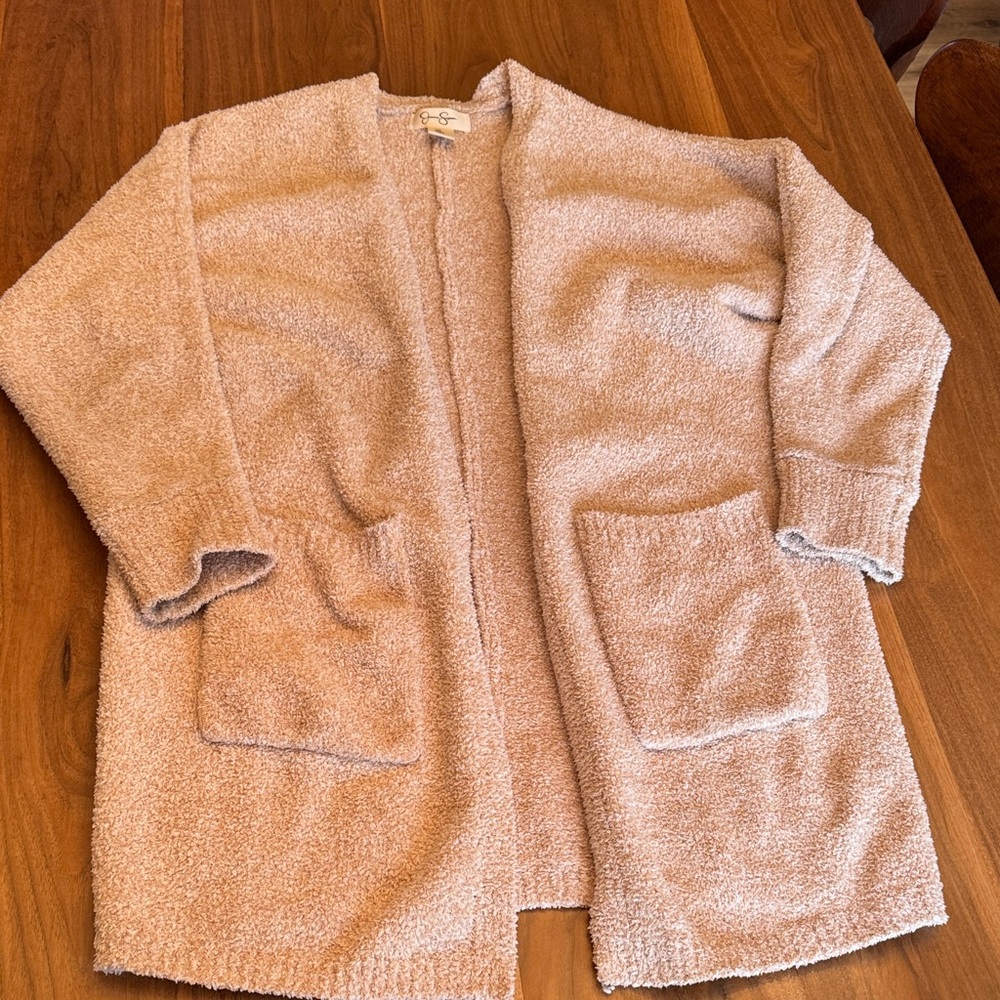 Jessica Simpson Cream Textured Cardigan